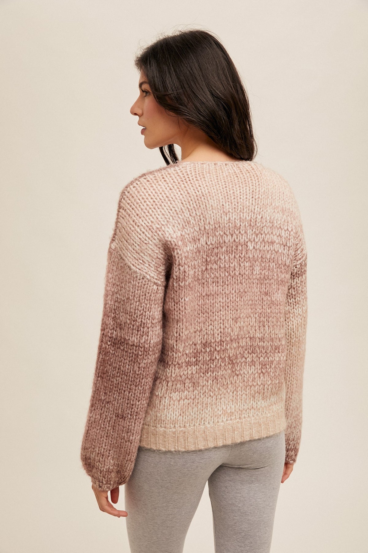 Karen Ombre V Sweater