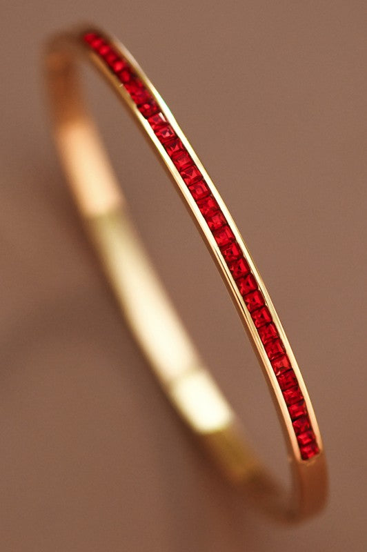 Rans Red Bangle Bracelet