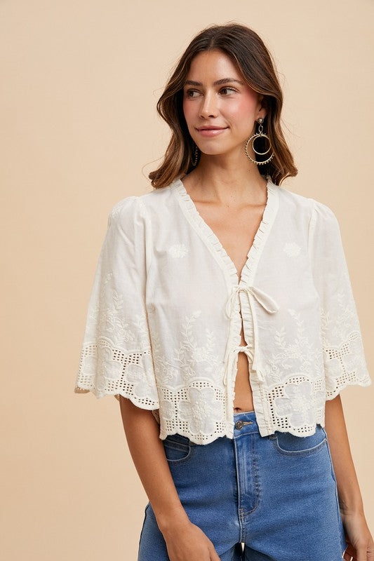 Hogan Embroidered Blouse