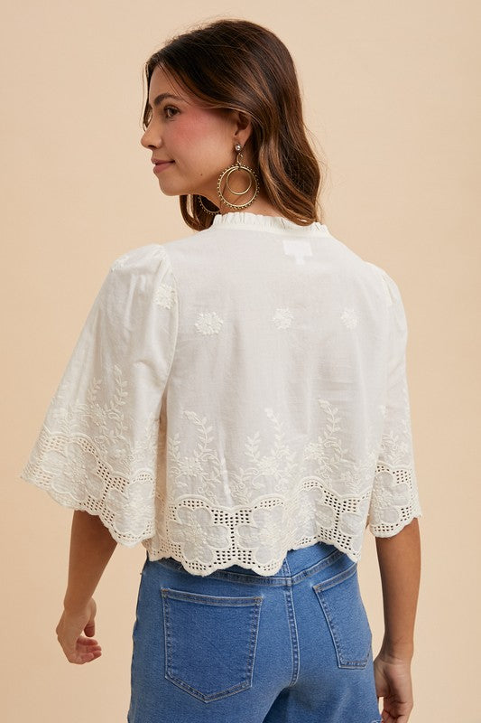 Hogan Embroidered Blouse