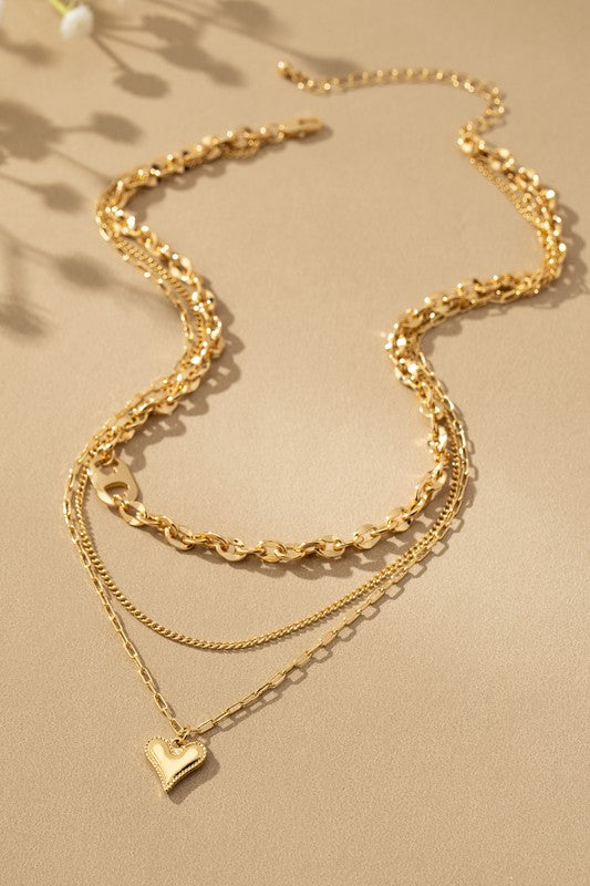 Dollie Heart Layer Necklace