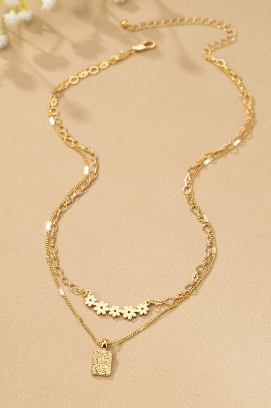 Dover Floral Layer Necklace