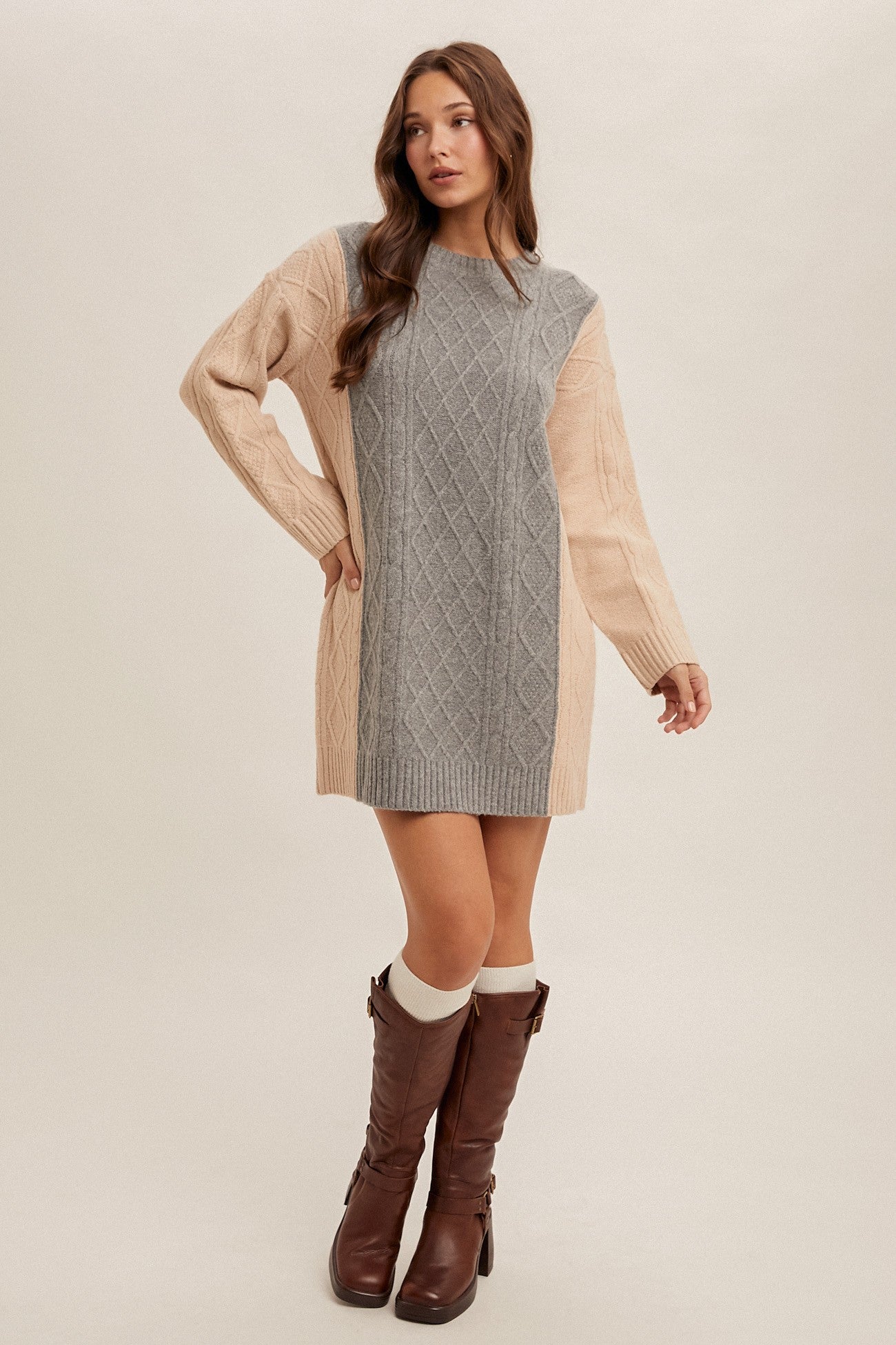 Breck Colorblock Sweater Dress