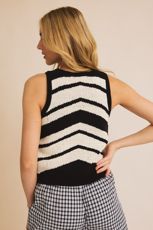 Fauve Sleeveless Color Block Tank FINAL SALE