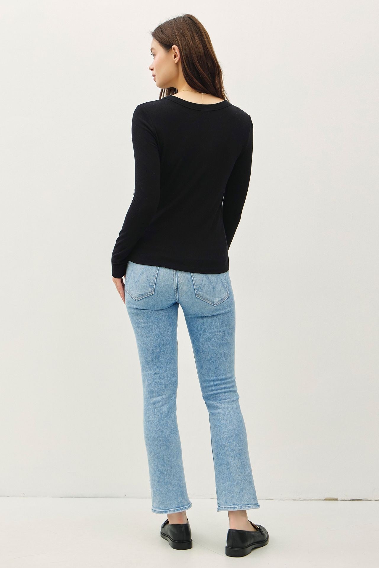 Nina Crewneck Long Sleeve Top