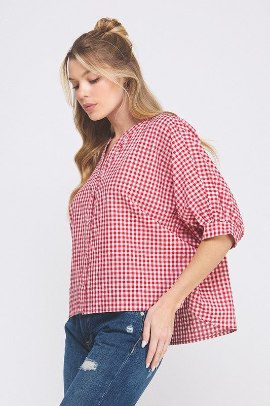 Leslee Gingham Shirt