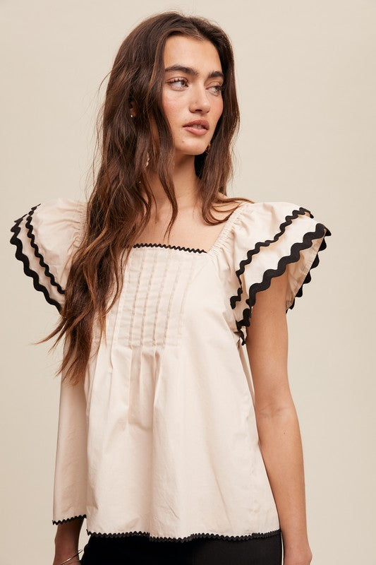 Faraday Pintuck Top FINAL SALE