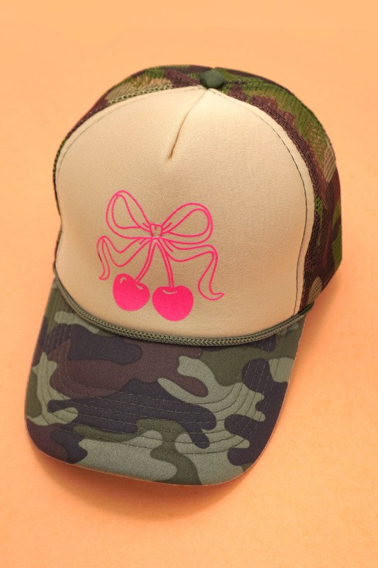 Cherry Trucker Hat
