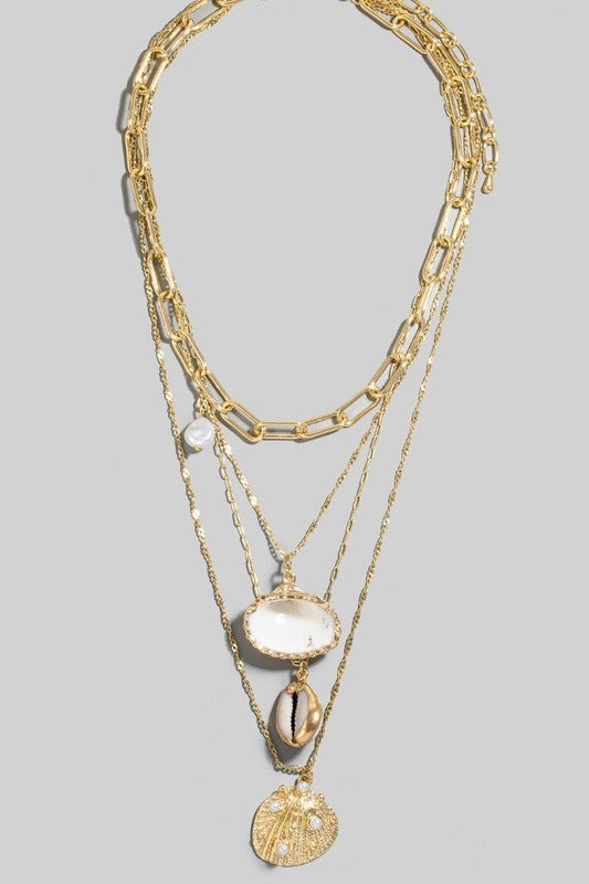 Bianca Pearl Layered Necklace