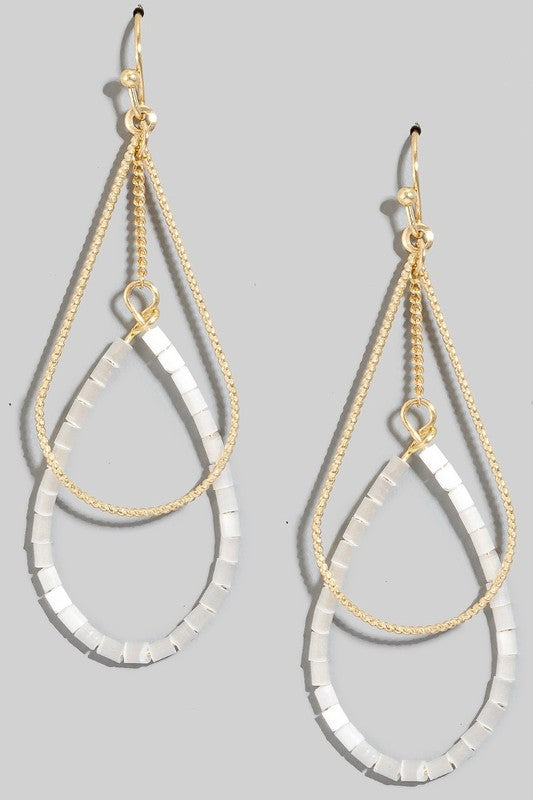 Barbara Beaded Dangle Earrings (4 Colors!)