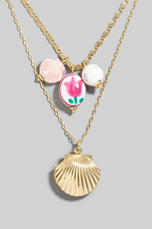 Blanche Layered Charm Necklace (2 Colors!)