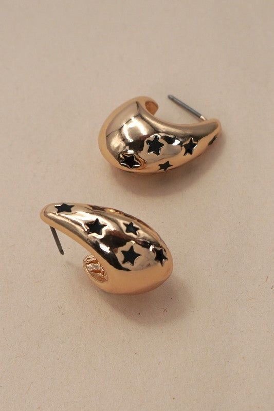 Ashley Star Teardrop Earrings