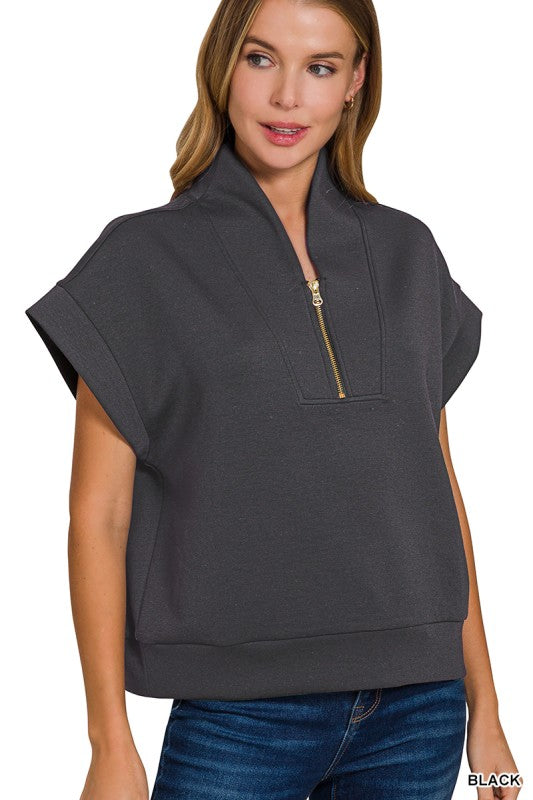 Troy Quarter Zip Top
