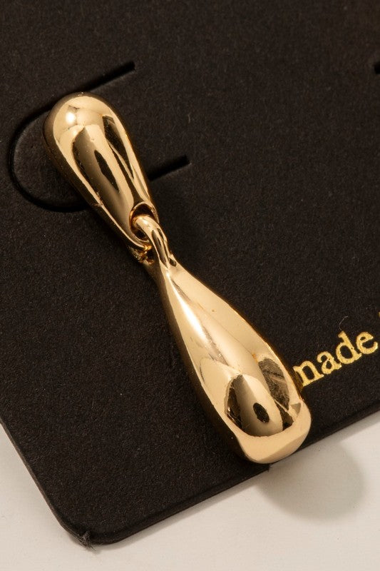 Abba Drop Gold Earrings