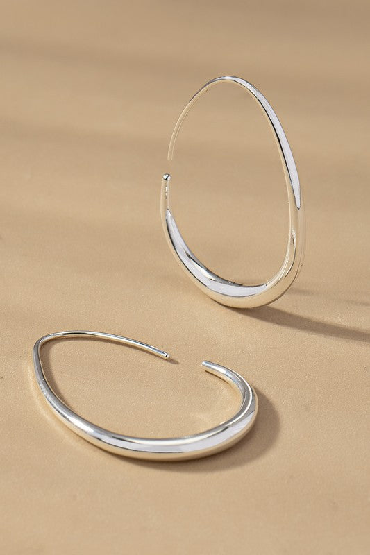 Ayma Teardrop Hoop Earrings (2 Colors!)