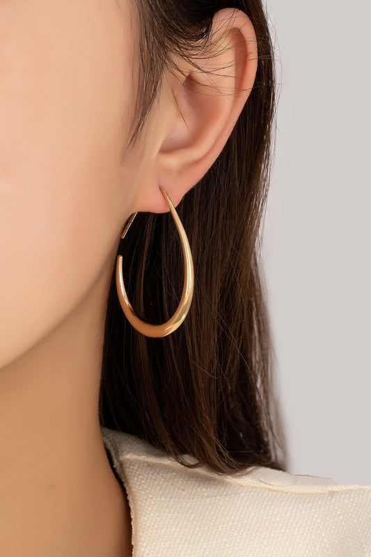 Ayma Teardrop Hoop Earrings (2 Colors!)