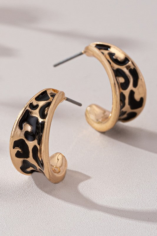 Ejay Animal Print Hoop Earrings