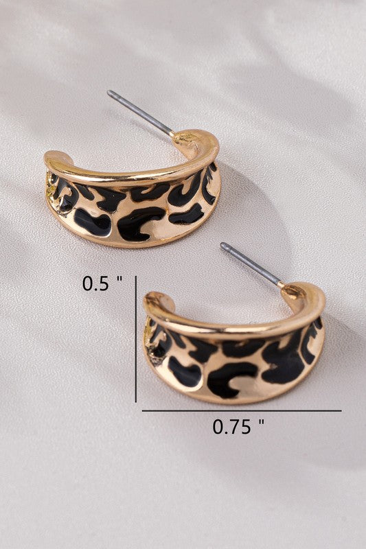 Ejay Animal Print Hoop Earrings