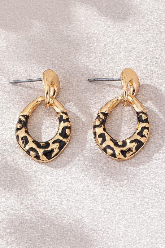 Dail Animal Print Dangle Earrings