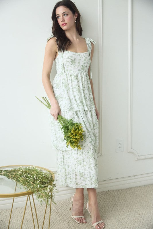 Lola Floral Midi Dress