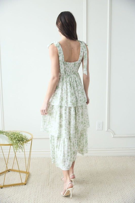 Lola Floral Midi Dress