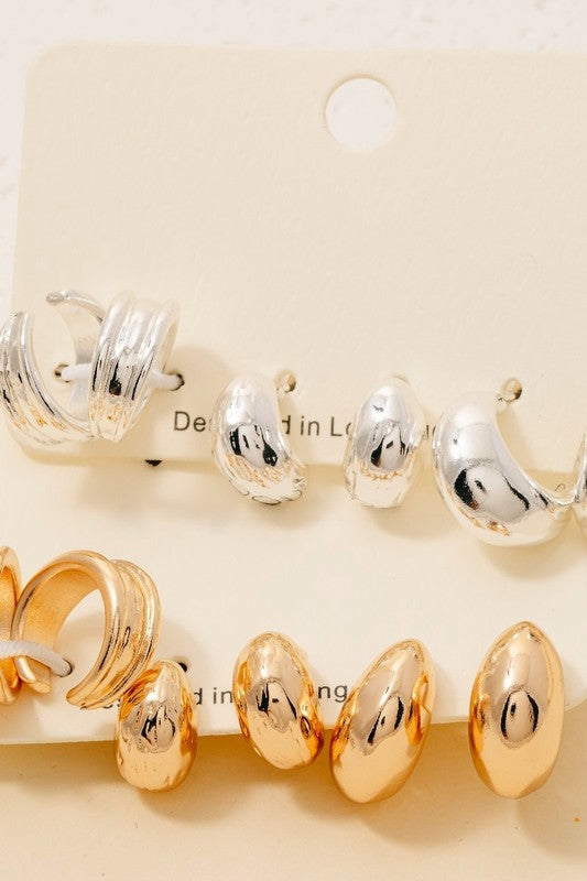 Barta Earring Cuff Trio (2 Colors!)