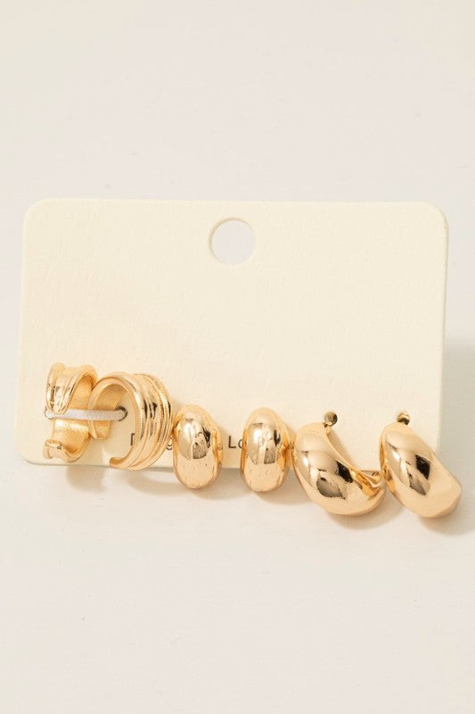 Barta Earring Cuff Trio (2 Colors!)