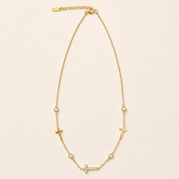 Henna Cross Necklace