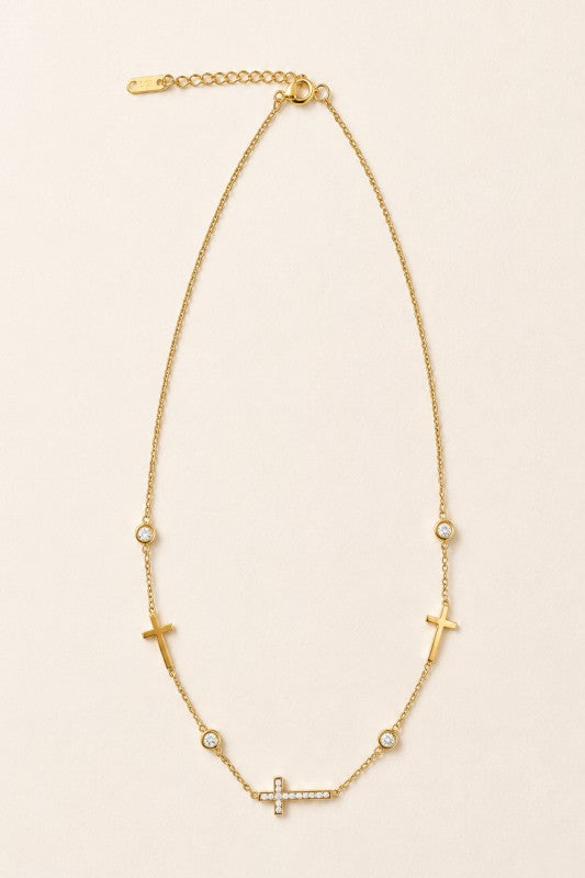 Henna Cross Necklace