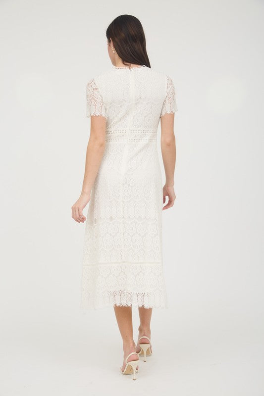 Liza Lace Midi Dress