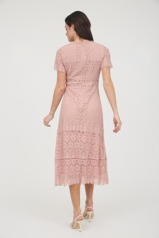 Liza Lace Midi Dress