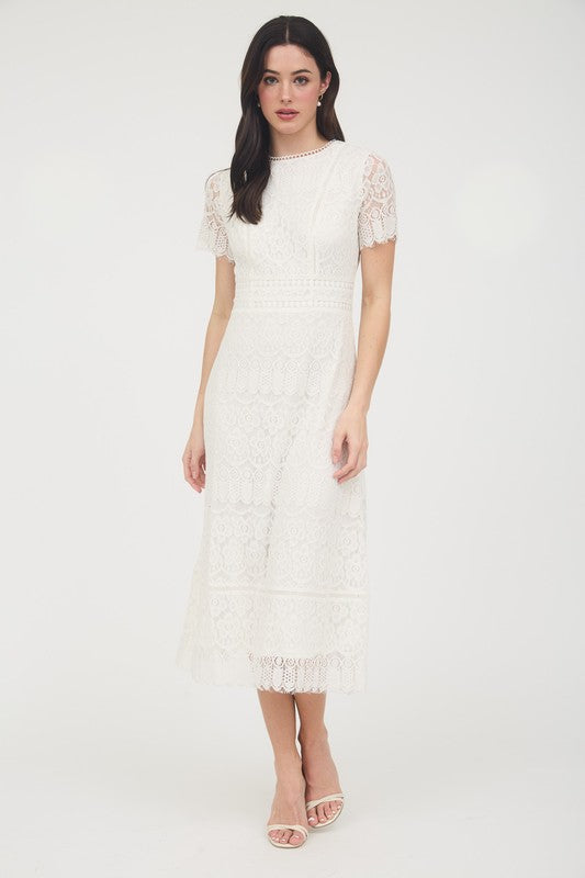 Liza Lace Midi Dress