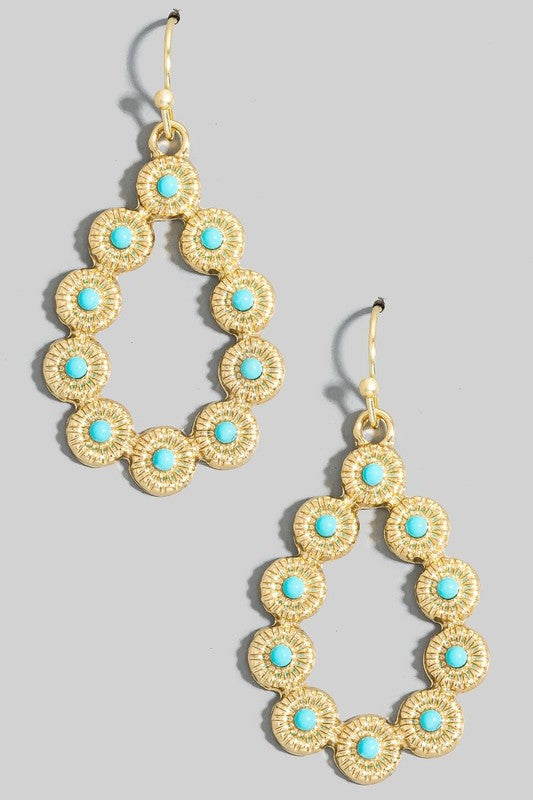 Arli Turqoise Teardrop Earrings