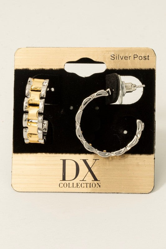 Astri Mixed Hoop Earrings