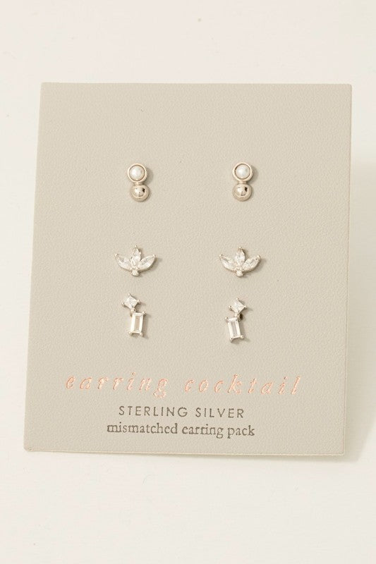 Amma Stud Earring Trio