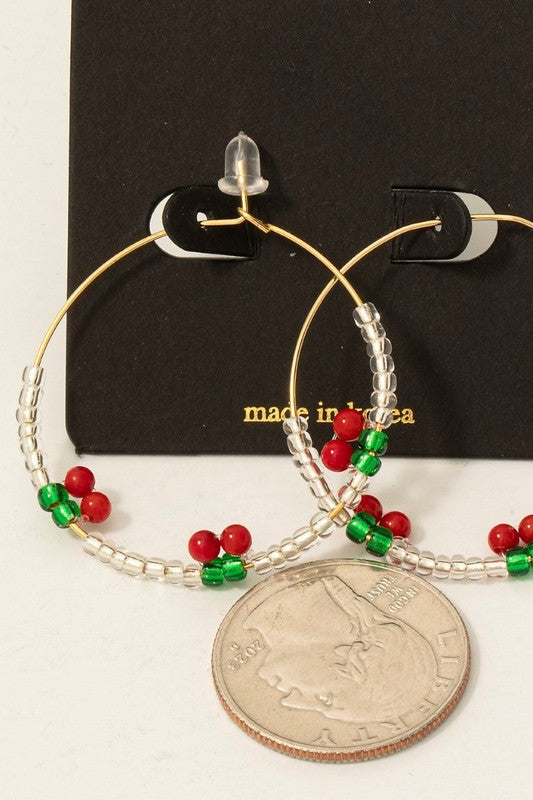 Bola Cherry Hoop Earrings