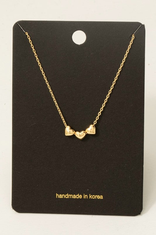 Heart Trio Necklace