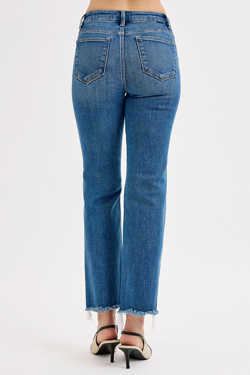 RISEN Rhonda High Rise Straight Jeans