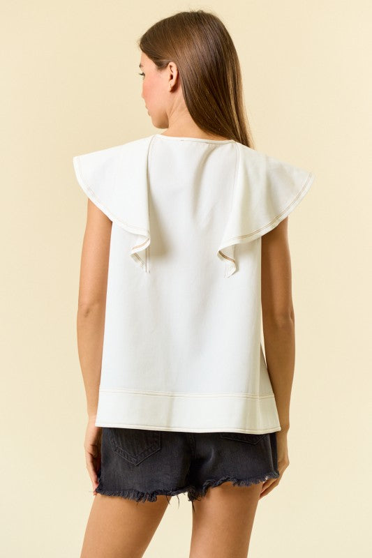 Cella Ruffle Top FINAL SALE
