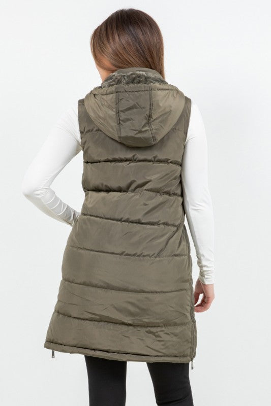 Danica Quilted Long Line Vest