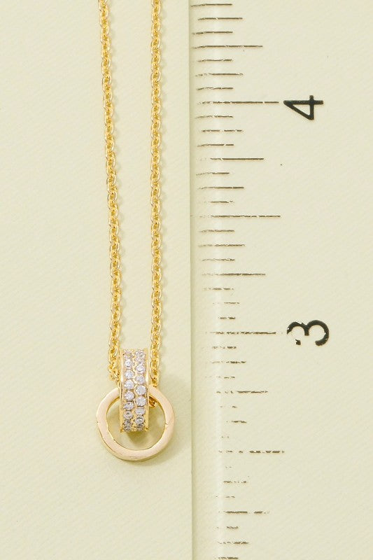 Silman Double Ring Necklace (2 Colors!)