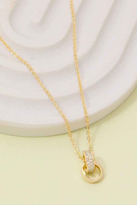 Silman Double Ring Necklace (2 Colors!)