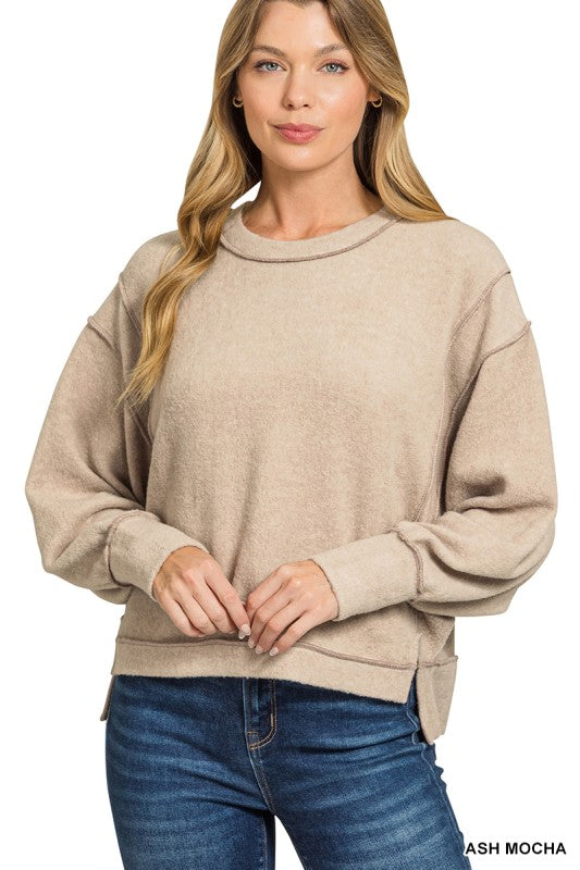 Harmony Brushed Fleece Top