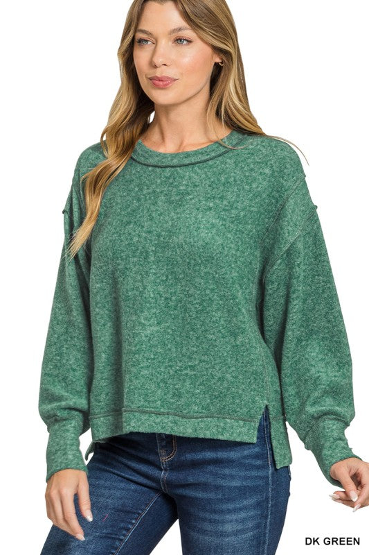 Harmony Brushed Fleece Top