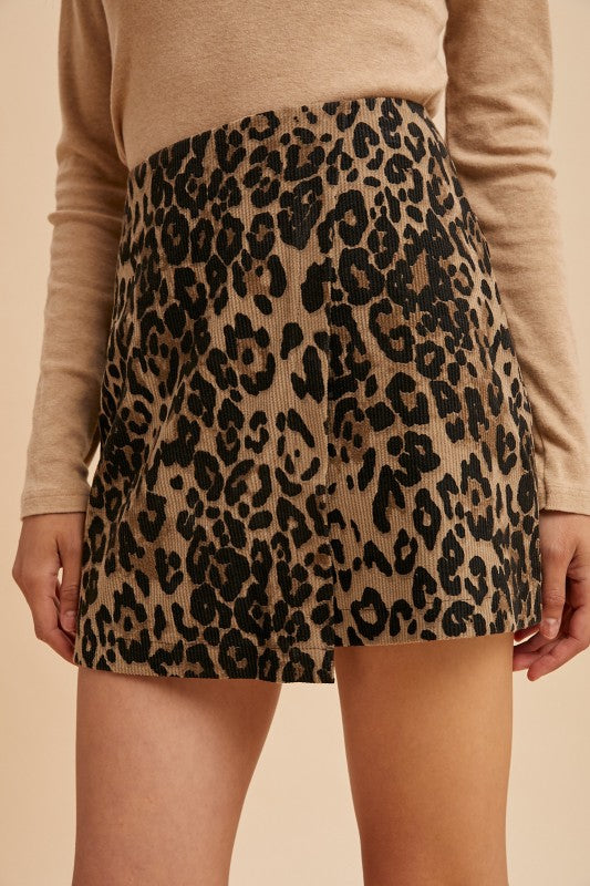 Moses Leopard Skort