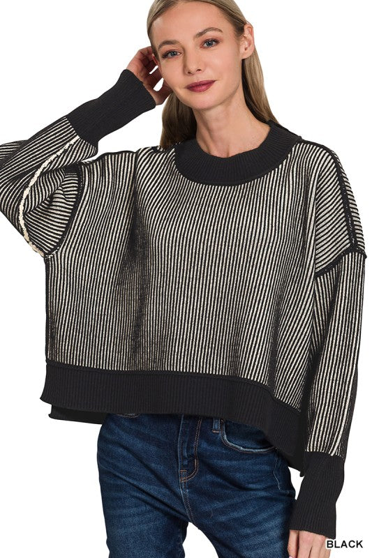 Halina Two Tone Sweater