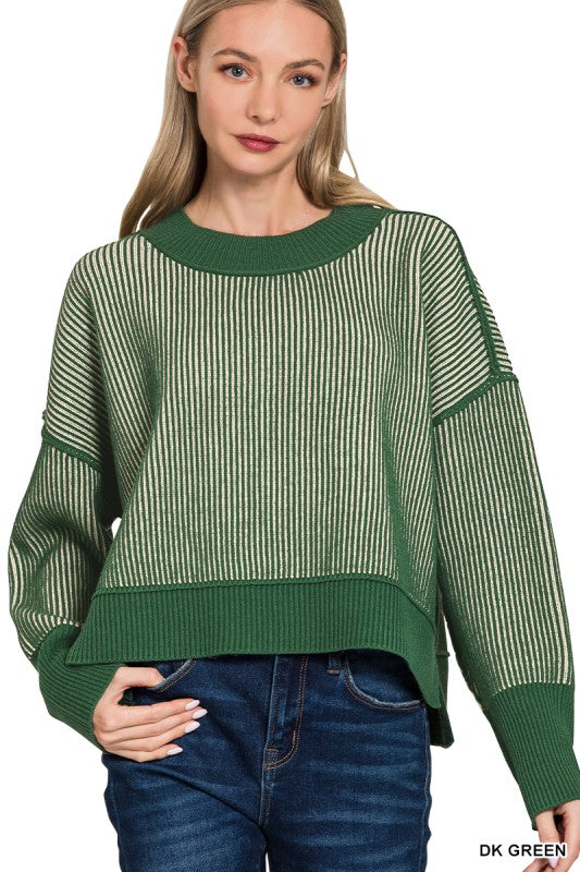 Halina Two Tone Sweater
