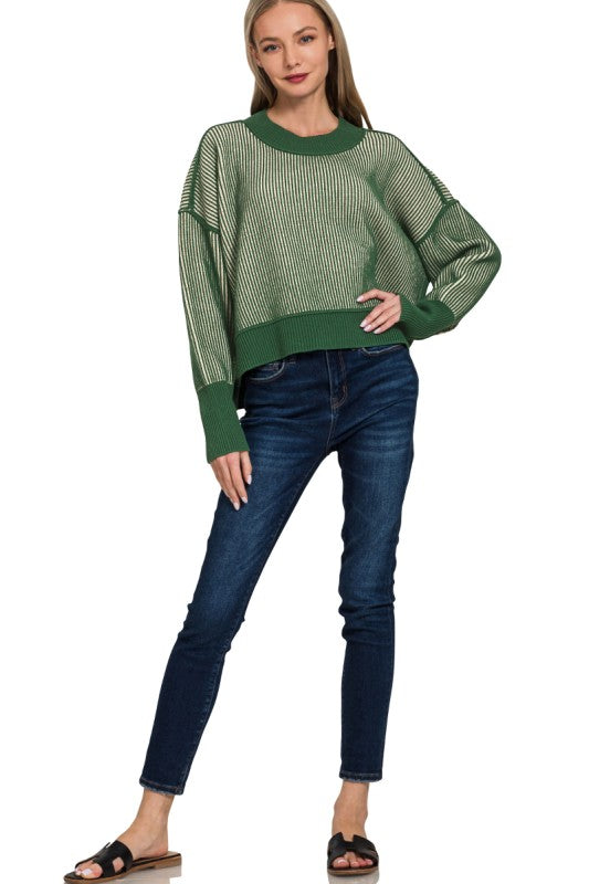 Halina Two Tone Sweater