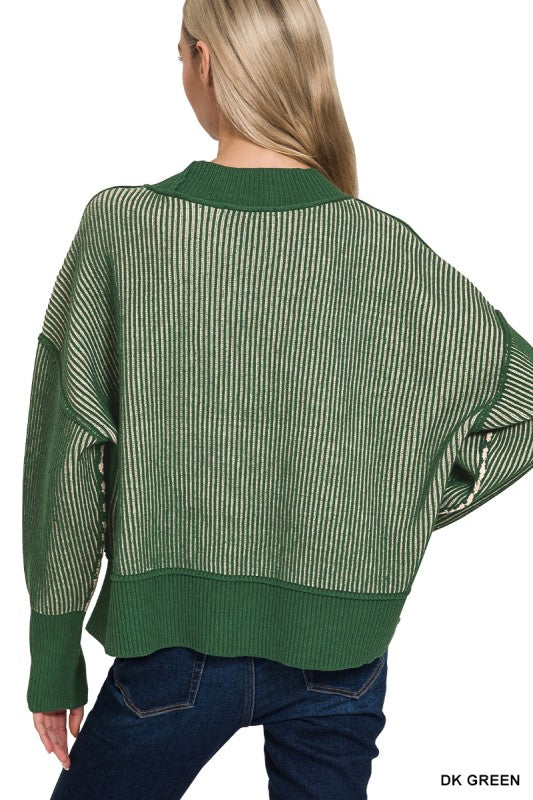 Halina Two Tone Sweater