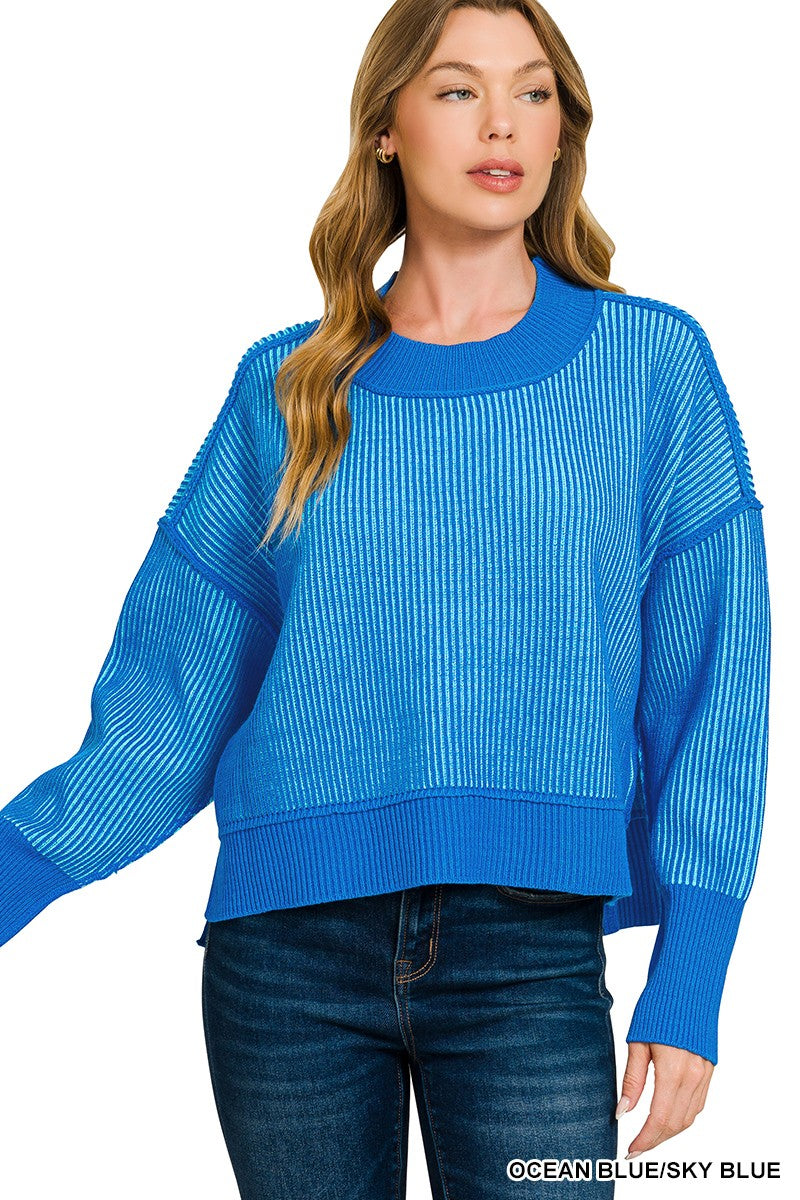 Halina Two Tone Sweater